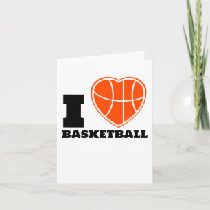 I Liebe Basketball Karte