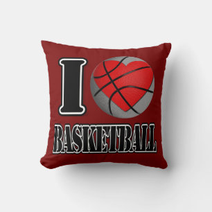 I Liebe Basketball Kissen