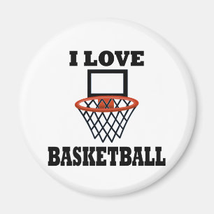 I Liebe Basketball Magnet