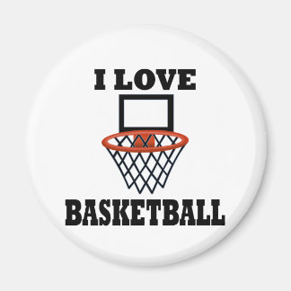 I Liebe Basketball Magnet