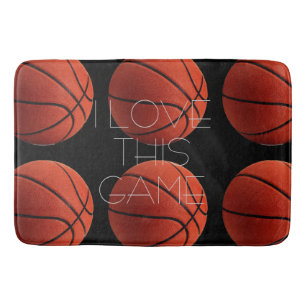 I Liebe Basketball Nah-up Badematte
