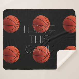 I Liebe Basketball Nah-up Sherpadecke