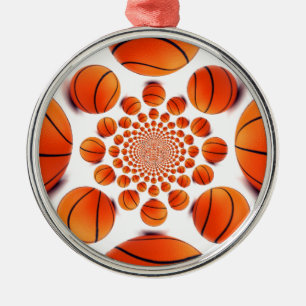 I Liebe Basketball Ornament Aus Metall