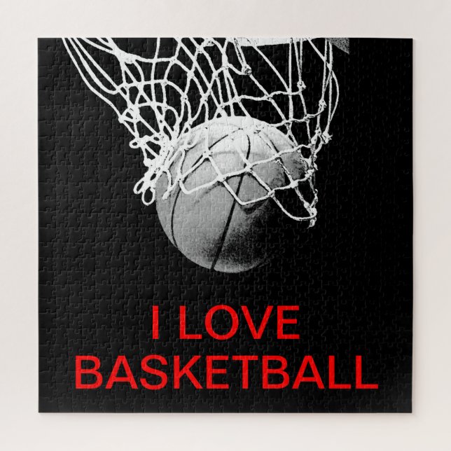 I Liebe Basketball Puzzle (Vertikal)