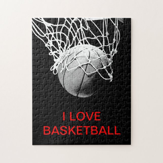 I Liebe Basketball Puzzle (Vertikal)
