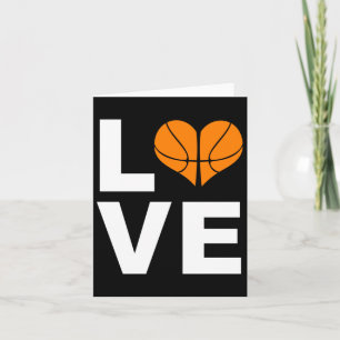 I Liebe Basketball Sports Athlete Spielgeschenk Karte