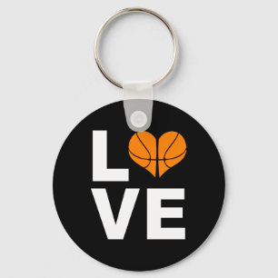 I Liebe Basketball Sports Athlete Spielgeschenk Schlüsselanhänger