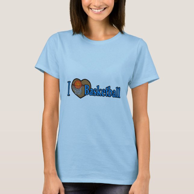 I Liebe-Basketball T-Shirt (Vorderseite)