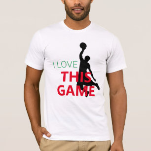 I Liebe Basketballspiel T-Shirt