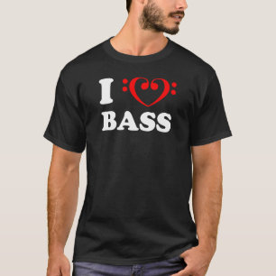 I Liebe Bass (Bass Clef) T-Shirt