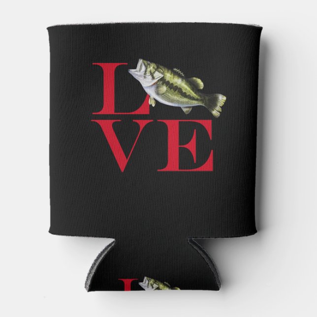 I Liebe Bass Dosenkühler (Vorderseite)