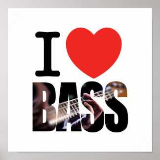 I Liebe Bass Poster