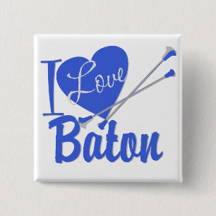 I Liebe Baton Button