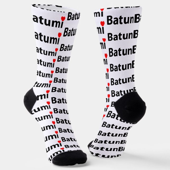 I Liebe Batumi Socken (Gewinkelt)