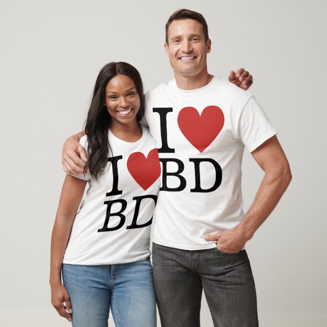 I ❤️ Liebe BD (für Mitarbeiter der Gebäude-Abteilu T-Shirt (Unisex)