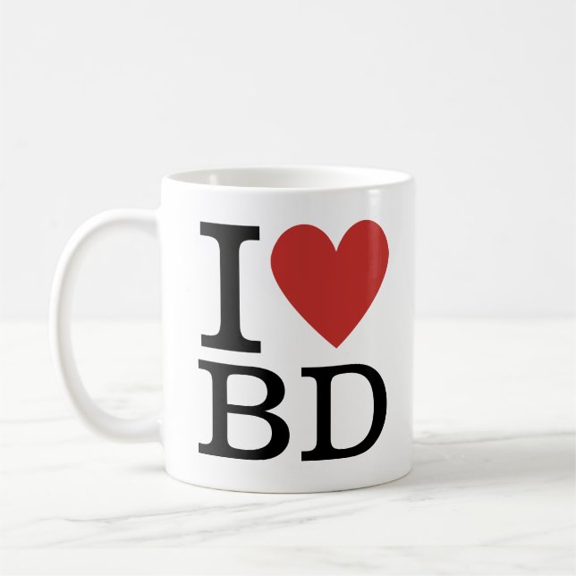 I ❤️ Liebe BD - TASSE für Unternehmensentwicklung (Links)