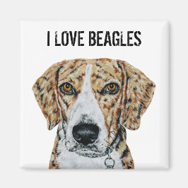 I Liebe Beagle Magnet