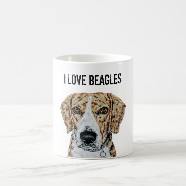 I LIEBE BEAGLE TASSE (Mittel)