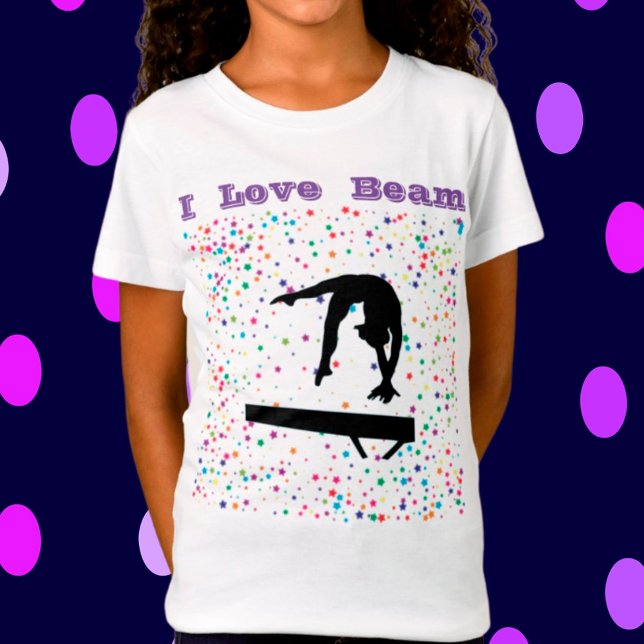 I Liebe Beam Girls Gymnastik Balgamie Gymnastik T-Shirt (Von Creator hochgeladen)