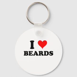 I Liebe Beards Schlüsselanhänger