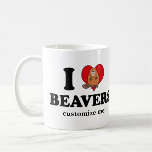 I Liebe Beavers Funny Custom Kaffeetasse