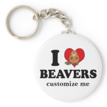 I Liebe Beavers Funny Custom