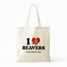 I Liebe Beavers Funny Custom