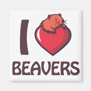 I Liebe Beavers Magnet