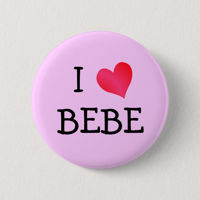 I Liebe Bebe Button (Vorderseite)