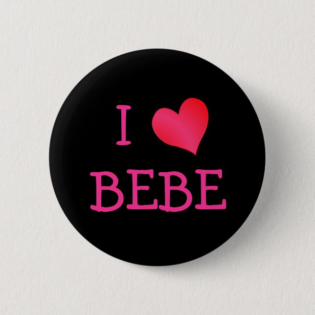 I Liebe Bebe Button (Vorderseite)