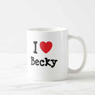 I Liebe Becky Herzstück T - Shirt Tasse