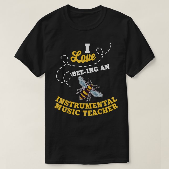 I Liebe Bee-Ing als Musiklehrerin Honey T-Shirt (Design vorne)