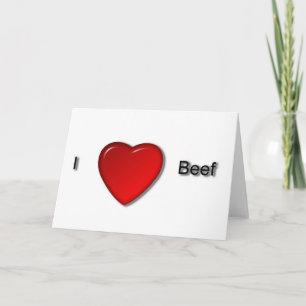 I Liebe Beef Karte