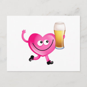 I Liebe Beer Postkarte