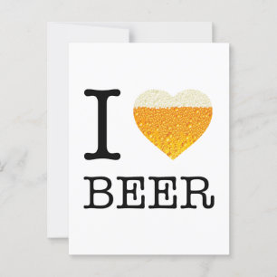 I Liebe Beer Postkarte