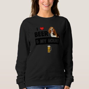 I Liebe Beer und mein Bassett Hound Mama Vater Dog Sweatshirt