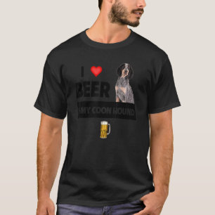 I Liebe Beer und mein Mama Vater Jagd Hund D T-Shirt