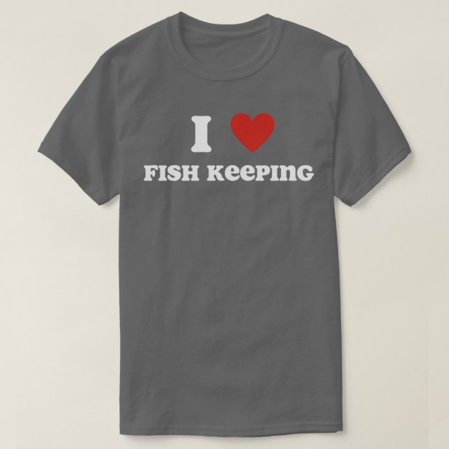 I Liebe Behaltend Fisch T-Shirt (Design vorne)