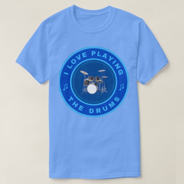 I Liebe beim Trommeln (2) T-Shirt (Design vorne)