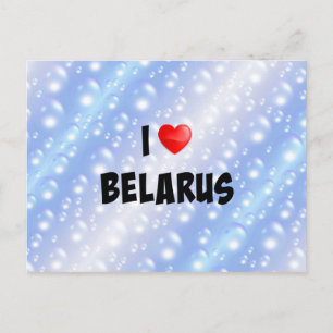 I Liebe Belarus Postkarte