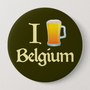 I Liebe Belgien Button