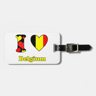 I Liebe Belgien Gepäckanhänger