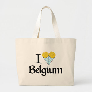 I Liebe Belgien Jumbo Stoffbeutel