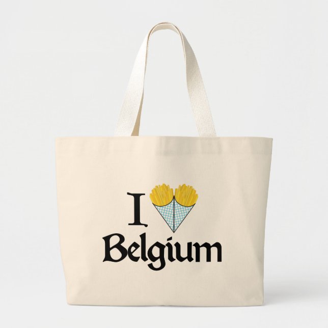 I Liebe Belgien Jumbo Stoffbeutel (Vorne)
