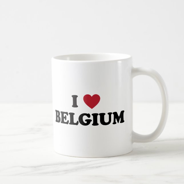 I Liebe Belgien Kaffeetasse (Rechts)