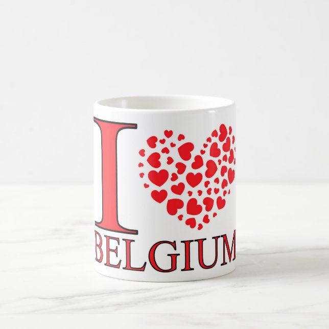 I Liebe Belgien Kaffeetasse (Mittel)
