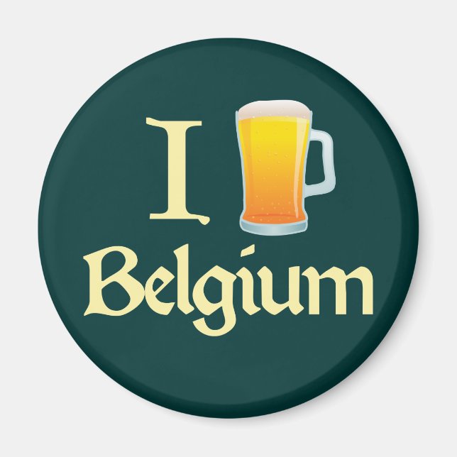 I Liebe Belgien Magnet (Vorne)