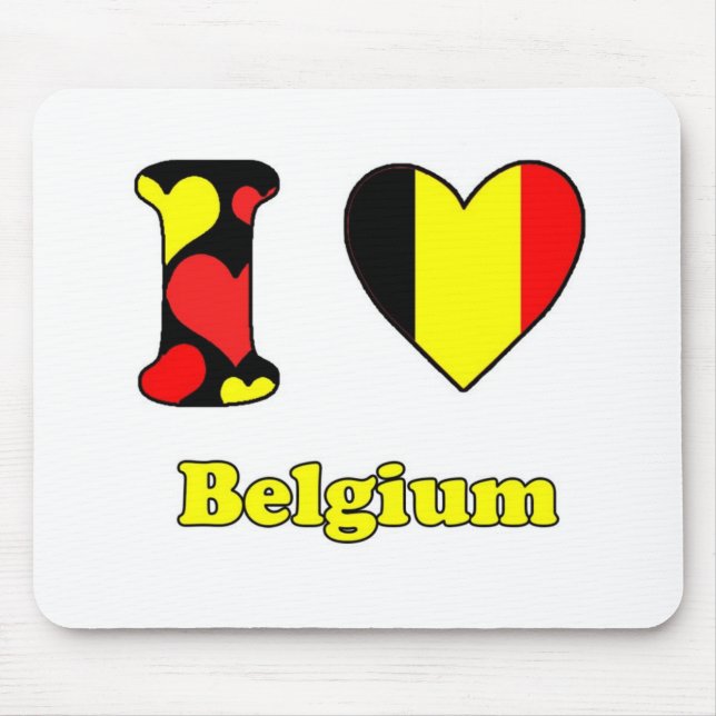 I Liebe Belgien Mousepad (Vorne)