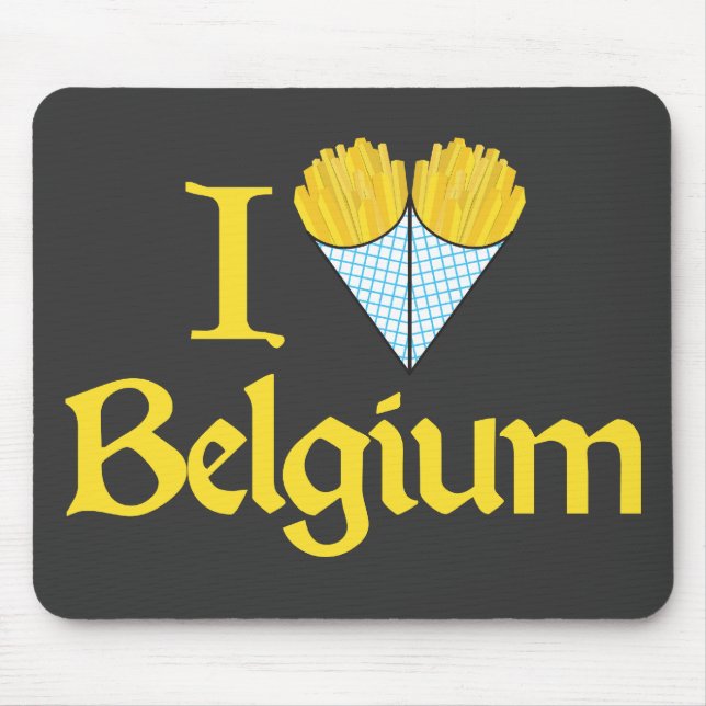 I Liebe Belgien Mousepad (Vorne)