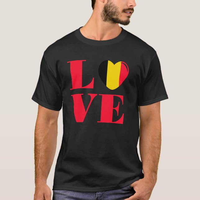 I Liebe Belgien T-Shirt (Vorderseite)